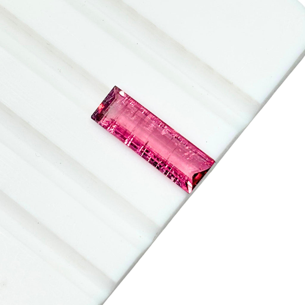 Natural 2.76ct Natural Pink Tourmaline 16x5.2 mm Baguette Loose Faceted Gemstone