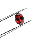 Natural Red Garnet Gemstone: 8*6mm Faceted Oval Cut, Loose Stones (5 PCS Lot)