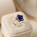 Natural Lapis Ring | 925 Sterling Silver | Celestial Gemstone Band | Handmade Ring Jaipur