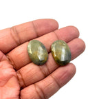 Rose Cut Sapphire Slices: Untreated Gemstone Pair for Jewelry