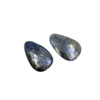 Rose Cut Sapphire Slices: Untreated Gemstone Pair for Jewelry