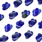 AAA Lapis Lazuli Cloud Charms, 11mm Carved Gemstone Beads