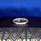 925 Sterling Silver CZ Eternity Ring - Dainty Stacking Band, Minimalist Wedding Promise Ring, Everyday Cubic Zirconia Jewelry Gift for Her