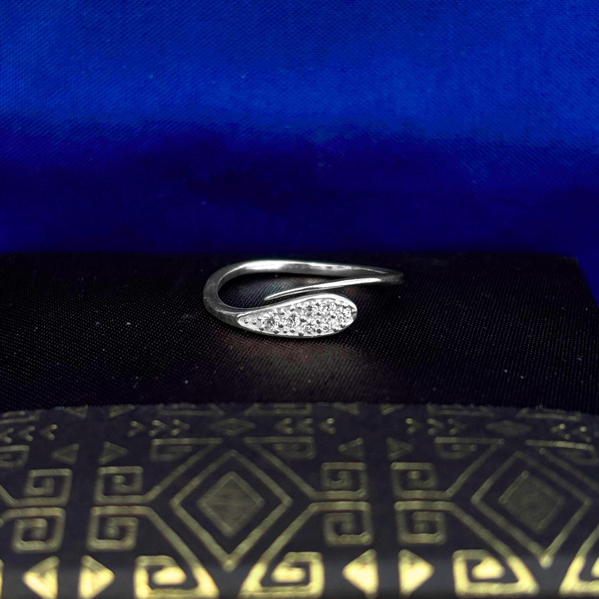 925 Sterling Silver CZ Halo Ring - Dainty Pavé Navette Design, Minimalist Promise Ring, Elegant Cubic Zirconia Stacking Jewelry Gift for Her