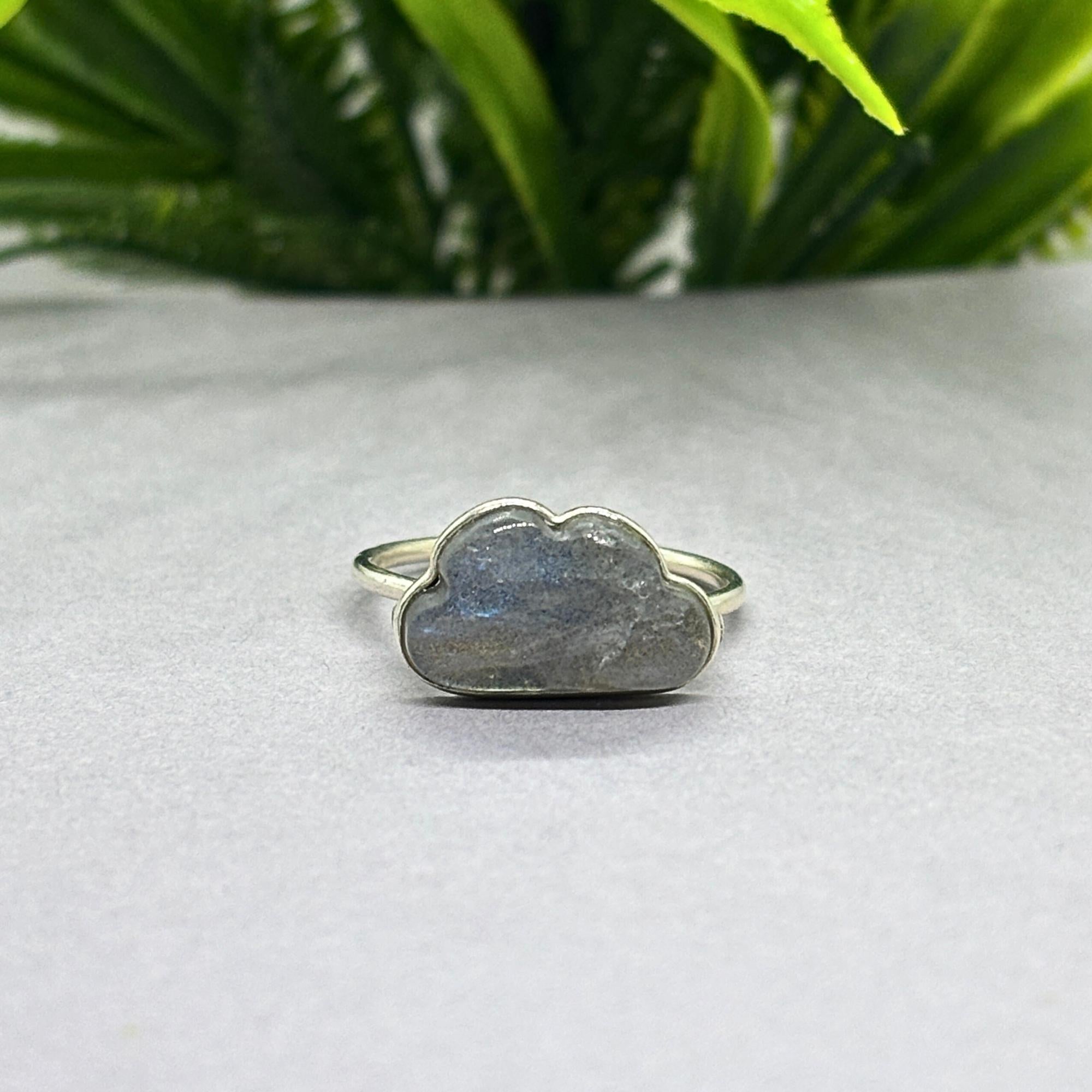 Natural Labradorite Ring | 925 Sterling Silver | Celestial Gemstone Band | Handmade Ring Jaipur