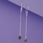Labradorite Drop Earrings 925 Sterling Silver | Drop Gemstone Dangle | Gift for Her | Boho Jewelry