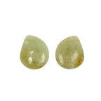 Untreated Sapphire Gemstone Slices: Rose Cut Pair, Flat Back
