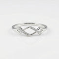 925 Sterling Silver Infinity Ring, Pave CZ Cluster Band, Stackable Engagement Ring