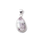 Teardrop Moonstone Pendant – 925 Sterling Silver, Minimalist Boho Gemstone Necklace