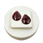 Rose Cut Sapphire Slices: Untreated Gemstone Pair, Fancy Shape