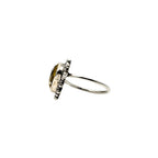 Citrine Heart Ring – 925 Sterling Silver, Faceted Yellow Gemstone, Handmade Promise or Statement Ring