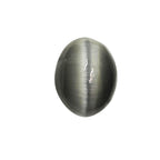 Grey Cat's Eye Quartz Cabochon, Oval Gemstone (13x11, 15x12 MM)