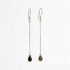 Labradorite Drop Earrings 925 Sterling Silver | Drop Gemstone Dangle | Gift for Her | Boho Jewelry