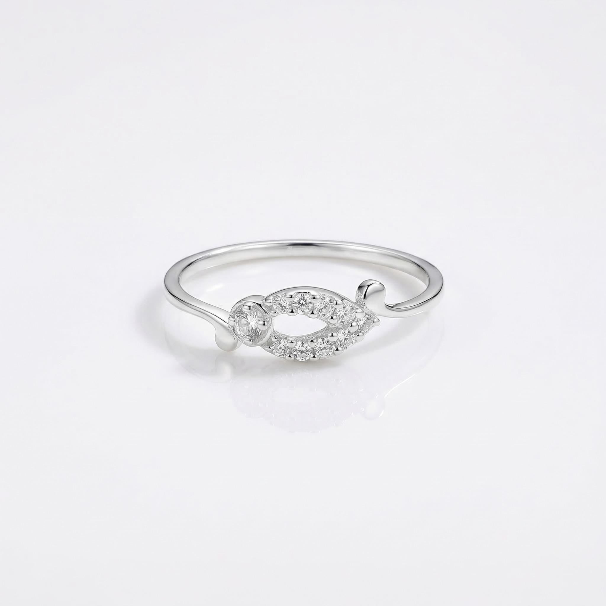 Vintage Inspired Marquise Halo Ring • Sterling Silver CZ Art Deco Swirl Filigree Band