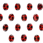 Red Garnet Oval Cut Gemstone: 7x5mm Loose Faceted Stones