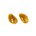 Untreated Sapphire Gemstone Slices: Rose Cut Pair, Flat Back