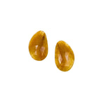Untreated Sapphire Gemstone Slices: Rose Cut Pair, Flat Back
