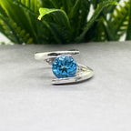 Natural Topaz Ring | 925 Sterling Silver | November Birthstone | Minimalist Gemstone Band | Handmade Ring Jaipur
