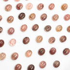 Sunstone Cabochons, Smooth Oval Gemstone Cabs, 10x8 MM, Pack of 3