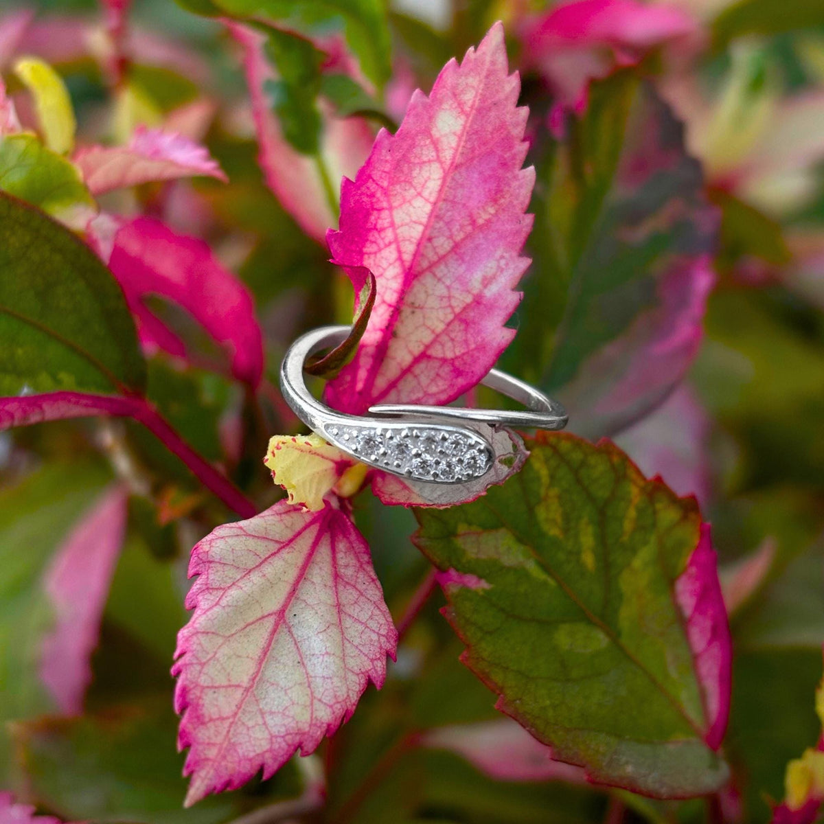 925 Sterling Silver CZ Halo Ring - Dainty Pavé Navette Design, Minimalist Promise Ring, Elegant Cubic Zirconia Stacking Jewelry Gift for Her