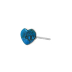 Natural Turquoise Heart Ring | 925 Sterling Silver | December Birthstone | Boho Gemstone Band | Handmade Jaipur