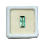 Greenish Blue Tourmaline Gemstone – Baguette Faceted Cut, Jewelry Making