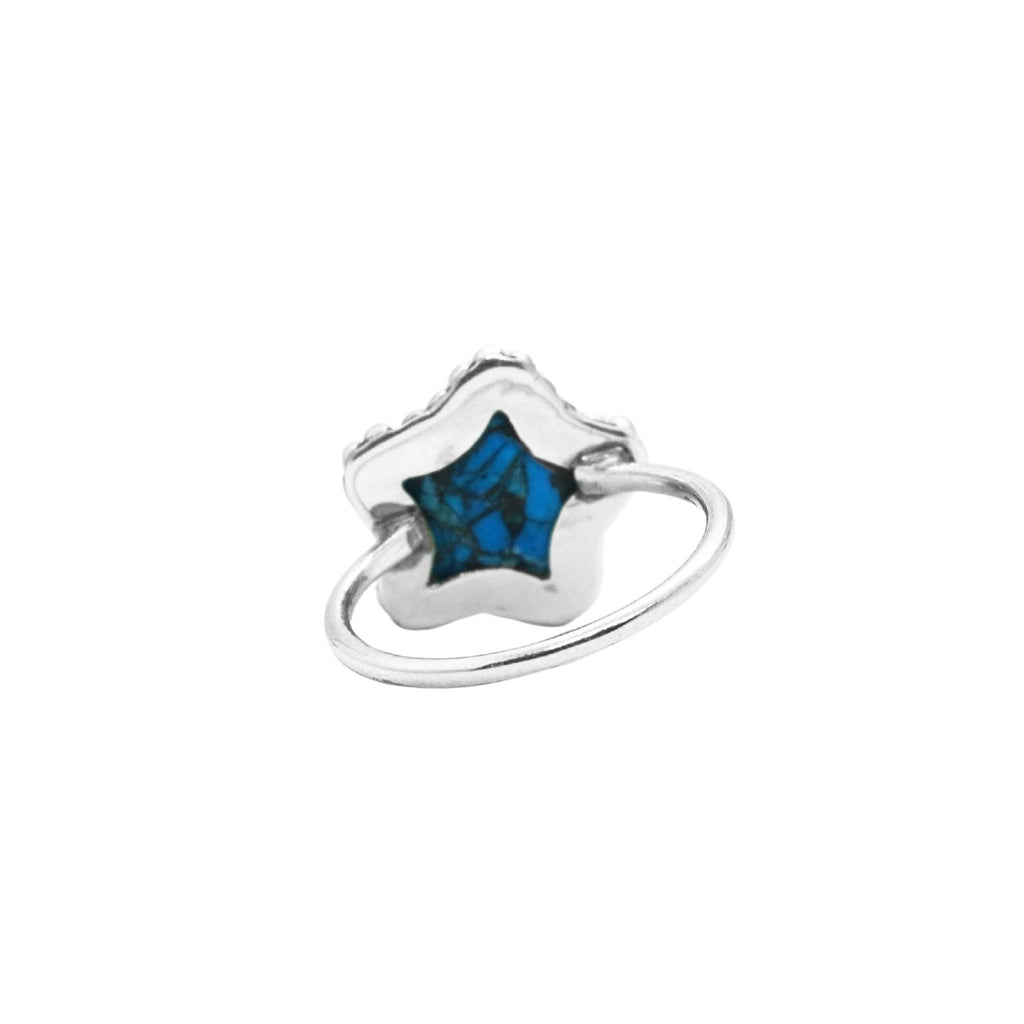 Natural Turquoise Ring | 925 Sterling Silver | December Birthstone | Boho Gemstone Band | Handmade in Jaipur