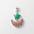Moonstone Pendant: 925 Sterling Silver Celestial Necklace