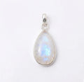 Teardrop Moonstone Pendant – 925 Sterling Silver Boho Gemstone Necklace
