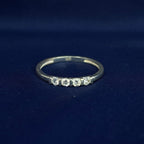 925 Sterling Silver CZ Eternity Ring - Dainty Stacking Band, Minimalist Wedding Promise Ring, Everyday Cubic Zirconia Jewelry Gift for Her