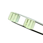 Green Amethyst Beads Pair, Faceted Cube Gemstone, 10mm