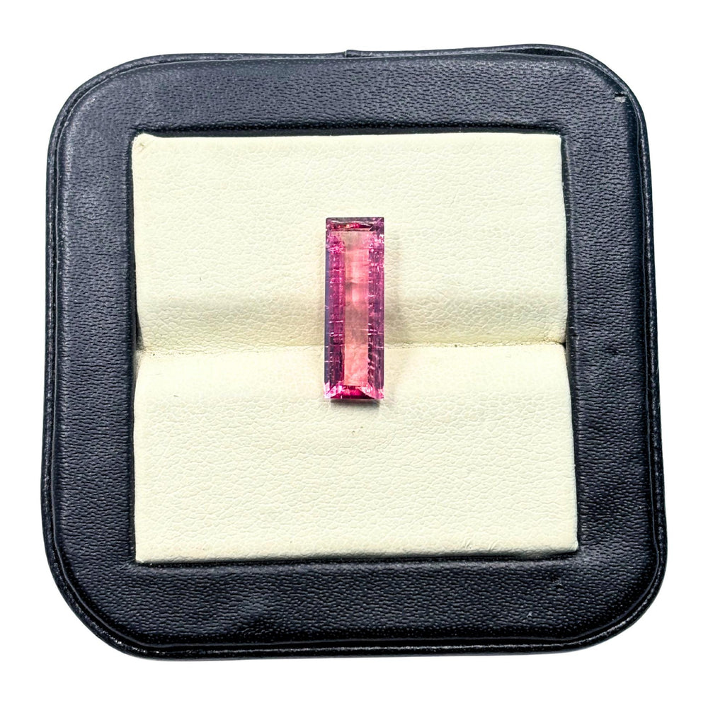 Natural 2.76ct Natural Pink Tourmaline 16x5.2 mm Baguette Loose Faceted Gemstone