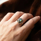 Labradorite Star Ring: Adjustable Sterling Silver Celestial Jewelry