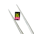 Natural Vivid Bi Color Tourmaline 1.33 ct – Baguette Faceted Cut, Loose gemstone, Jewelry making