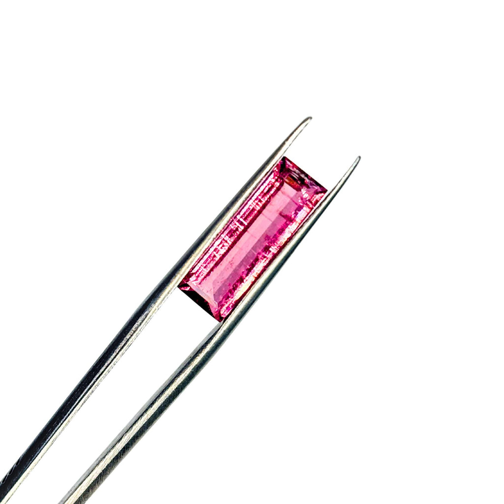 Natural 2.76ct Natural Pink Tourmaline 16x5.2 mm Baguette Loose Faceted Gemstone