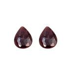Rose Cut Sapphire Slices: Untreated Gemstone Pair, Fancy Shape