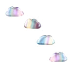 Natural Fluorite Cloud Stone, Carved Gemstone Bead (12mm)