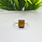 Natural Tiger Eye Ring | 925 Sterling Silver | Gemstone Band | Handmade Ring Jaipur