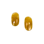 Rose Cut Sapphire Slices: Natural Untreated Gemstone Pair
