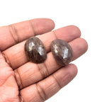 Rose Cut Sapphire Slices: Natural Untreated Gemstone Pair