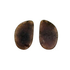 Rose Cut Sapphire Gemstone Slices: Untreated Natural Pair