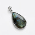 Labradorite Pendant: Sterling Silver Celestial Necklace