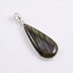 Labradorite Pendant: Sterling Silver Celestial Necklace