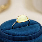 Lemon Quartz Cloud Ring: Handmade Sterling Silver Gemstone Jewelry