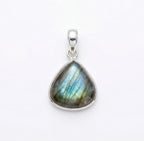 Labradorite Pendant: Sterling Silver Celestial Necklace