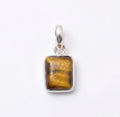 Tiger Eye Pendant: 925 Sterling Silver, Natural Gemstone Protection Necklace