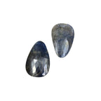 Rose Cut Sapphire Slices: Untreated Gemstone Pair for Jewelry