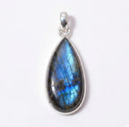 Labradorite Pendant: 925 Sterling Silver Necklace