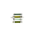 Raw Green Tourmaline Bar Ring: Sterling Silver October Birthstone