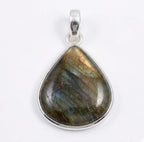 Labradorite Pendant: Sterling Silver Celestial Necklace